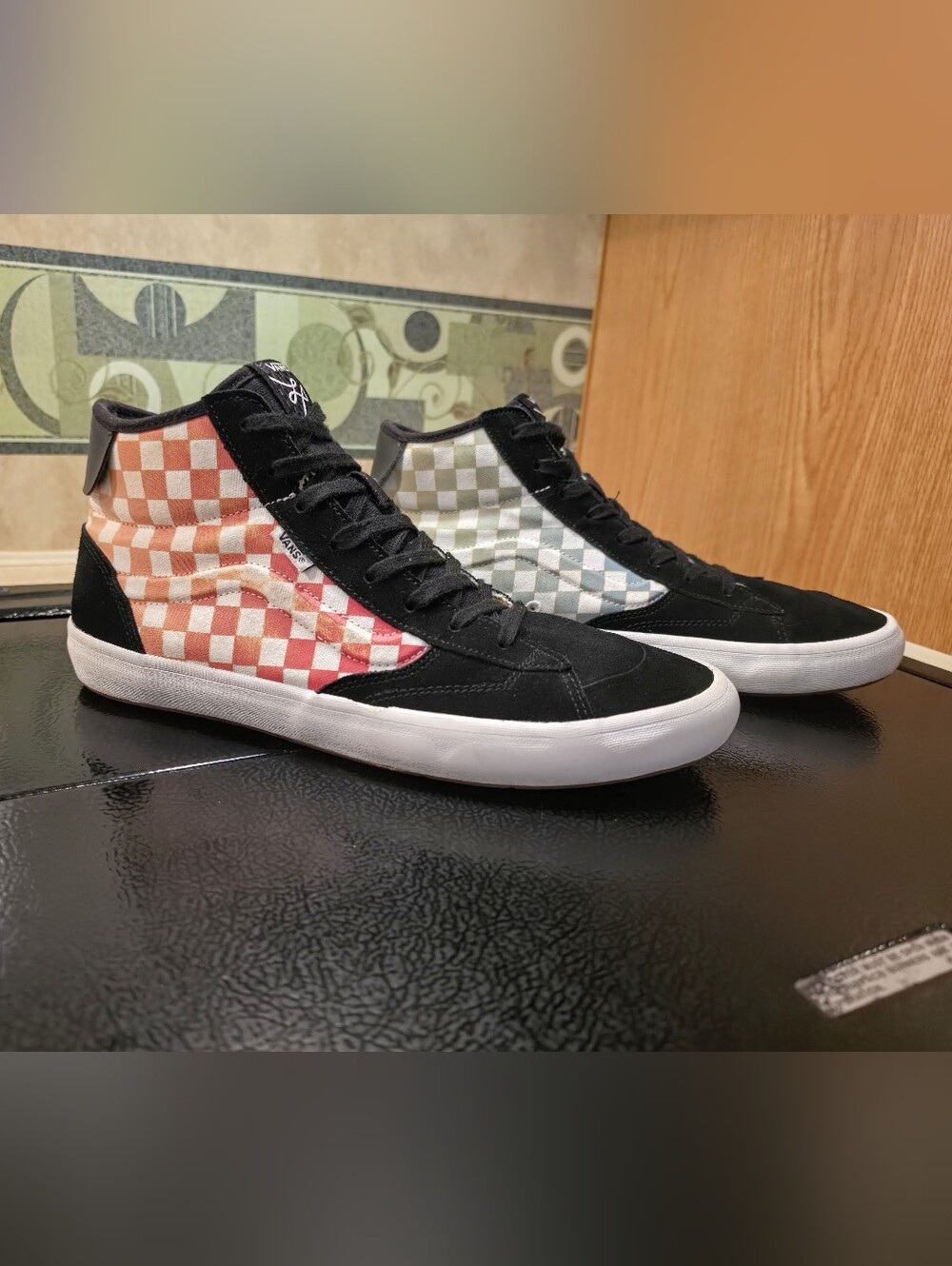Vans Skate Lizzie Armanto Checkerboard High Top Sneakers - Men's Size 12